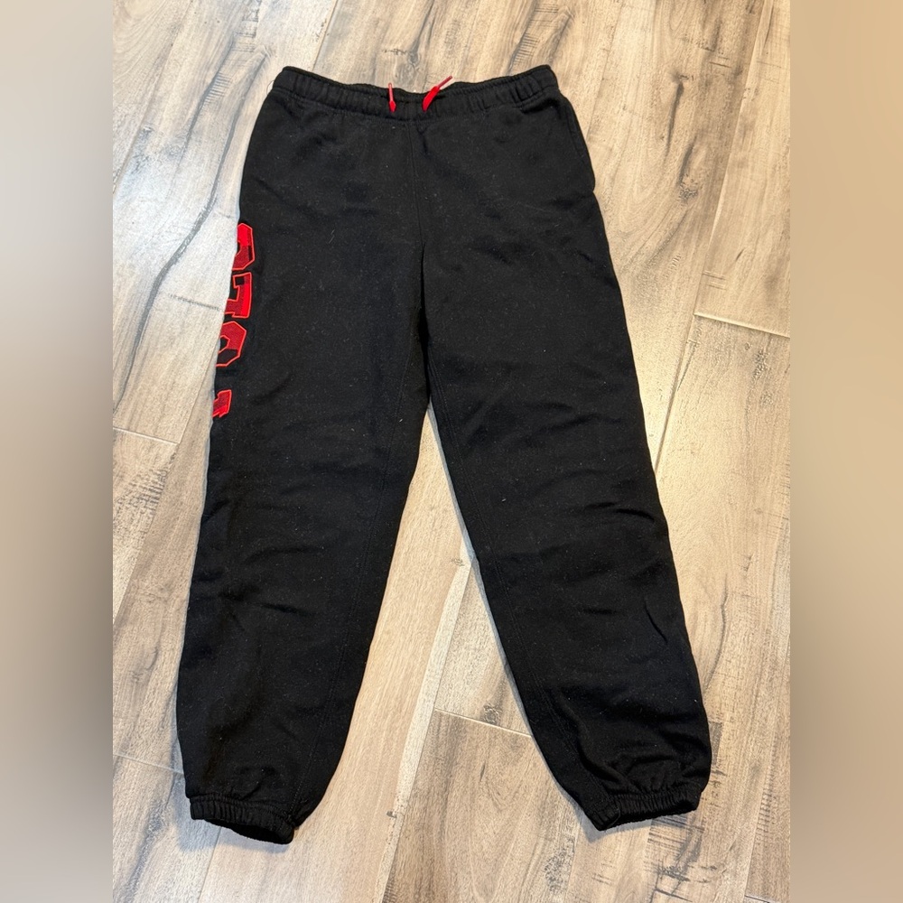 Polo by Ralph Lauren Black Joggers with Red Logo